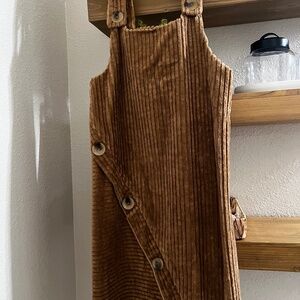 Zara Kids Corduroy Jumpsuit Dress